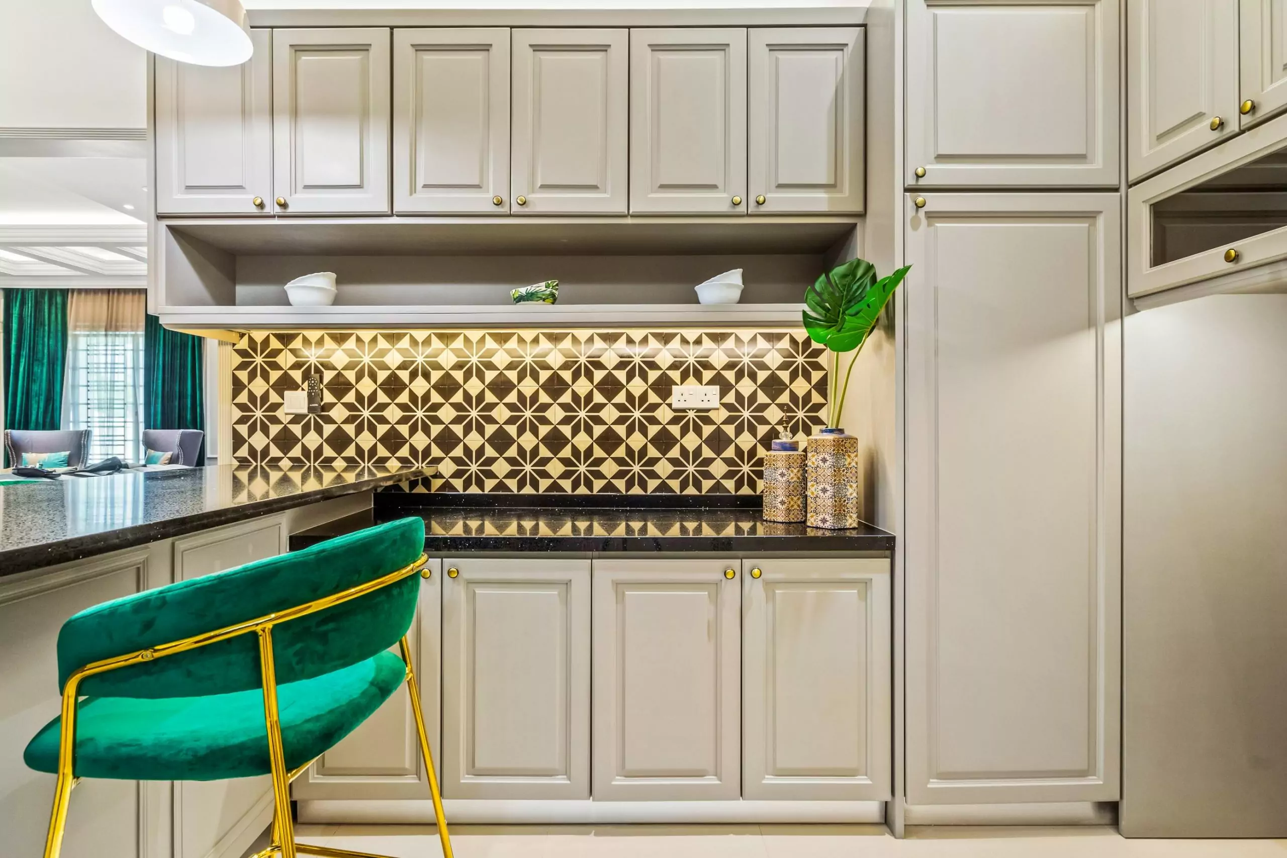 interior design renovation , dry kitchen area 2 at Shah Alam by IDW Design 2