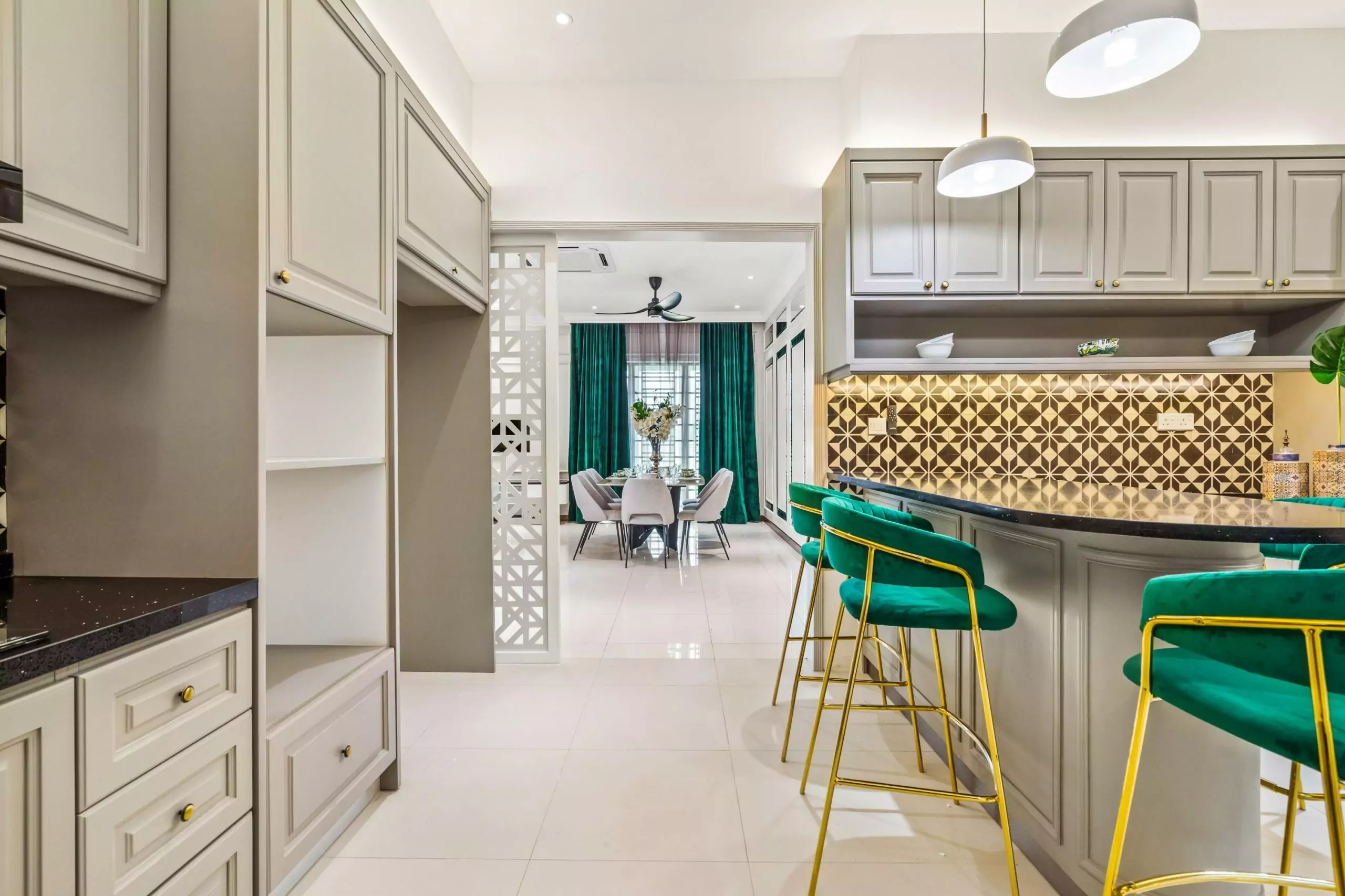 interior design renovation , dry kitchen area 2 at Shah Alam by IDW Design 3