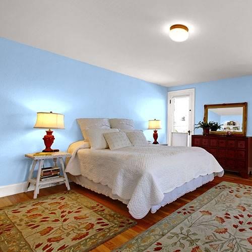 Interior design colour tranquil blue