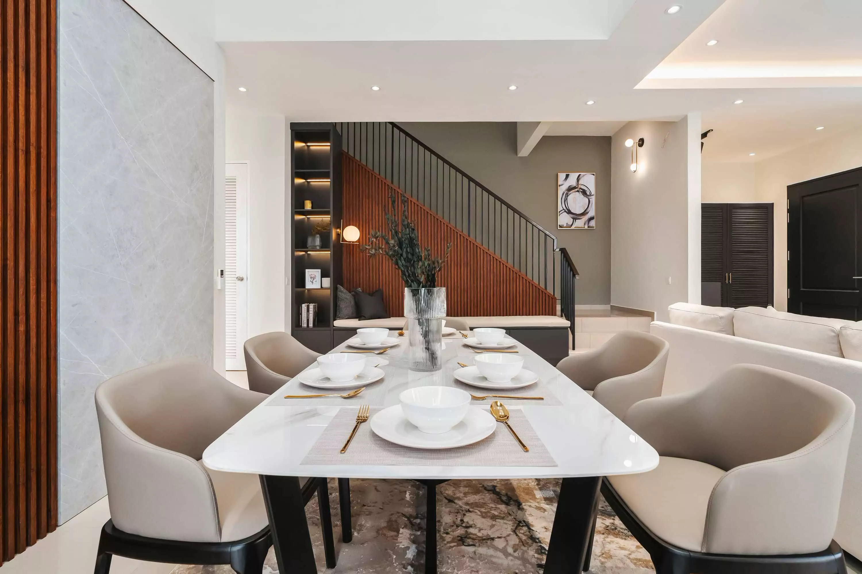 Eco Grandeur Puncak Interior Design Renovation Alam Dining Area 2 IDW Design