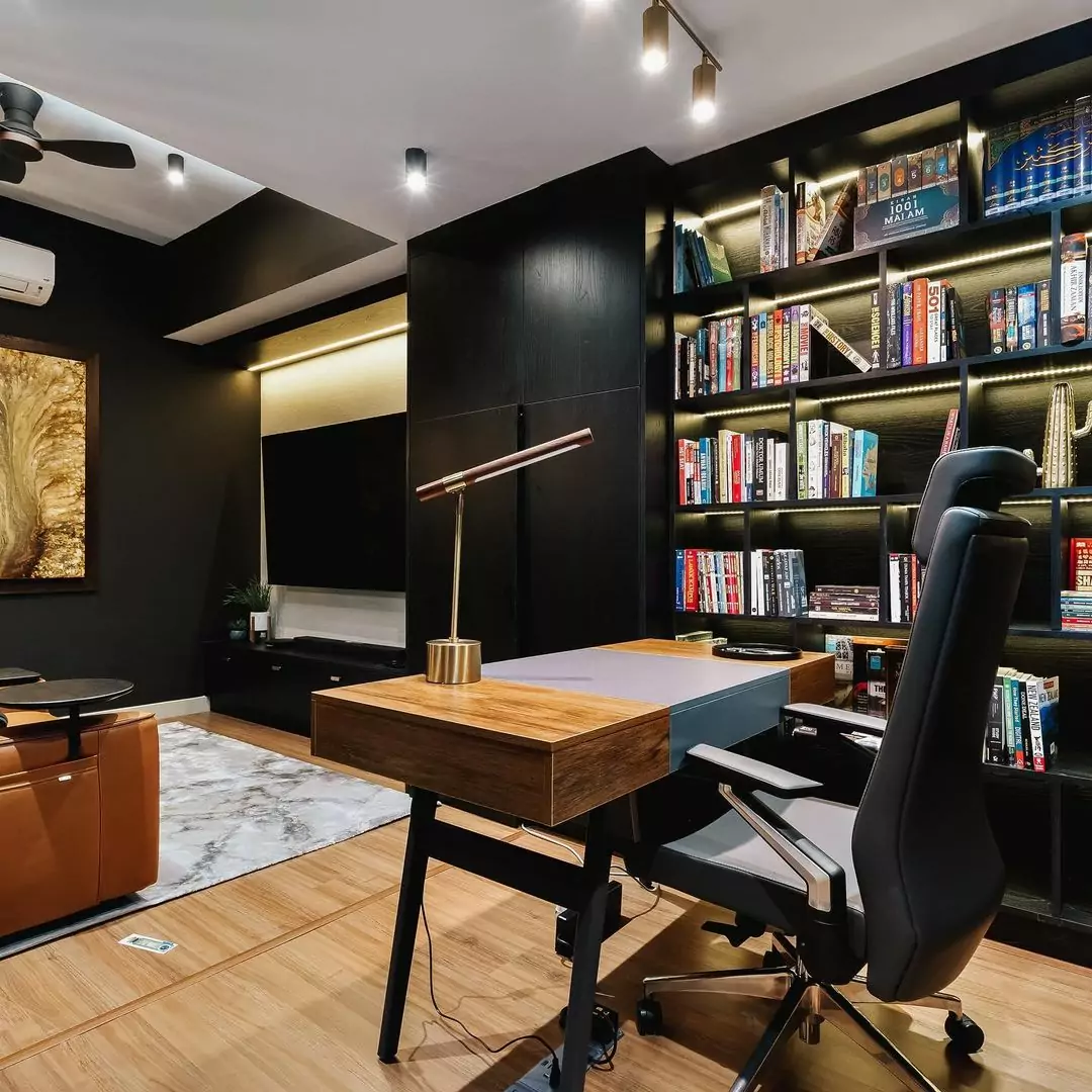 home office design by IDW design after renovation