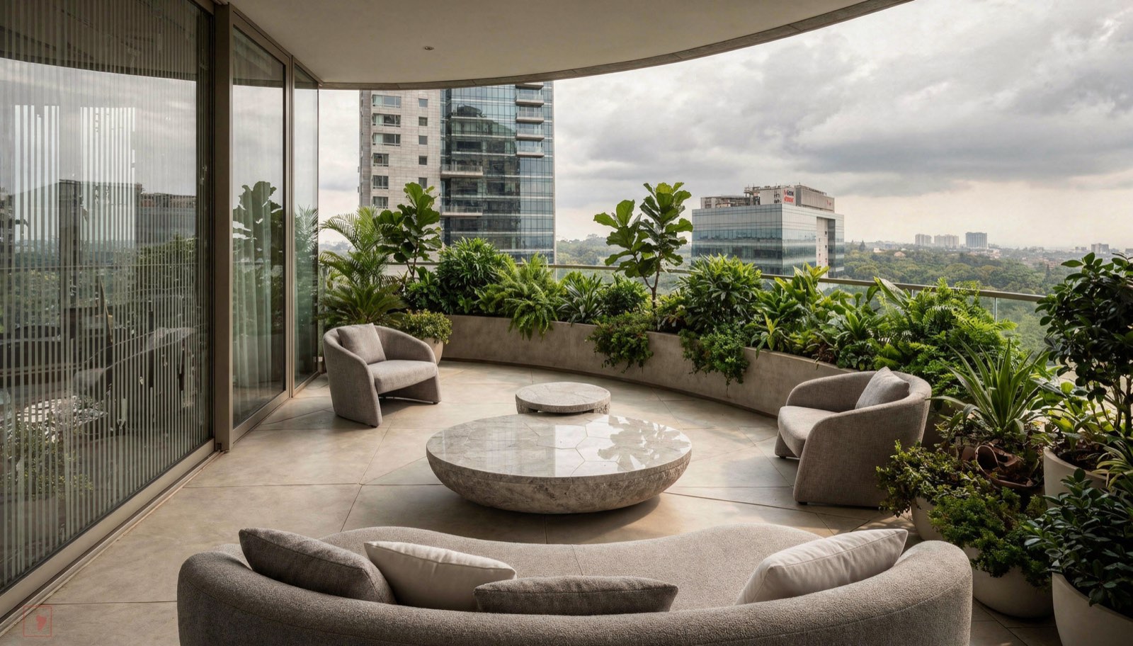 Balcony at Four Seasons Residence Bangalore
