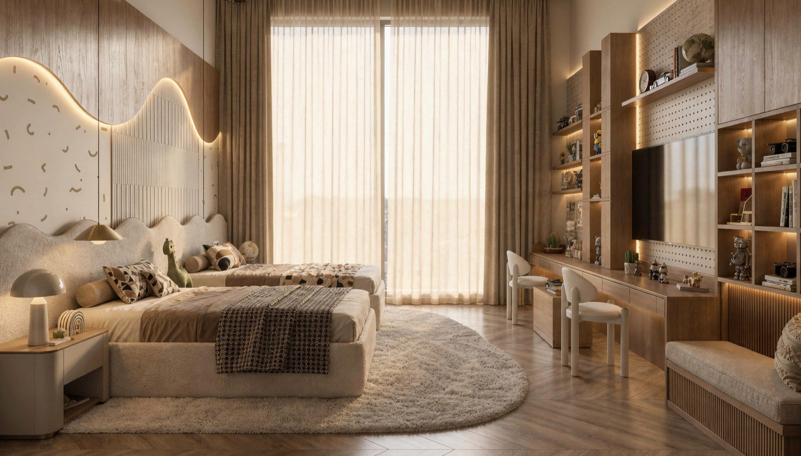Bedroom at Four Seasons Residence Bangalore