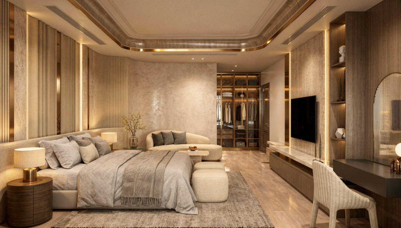 Master bedroom at Four Seasons Residence Bangalore