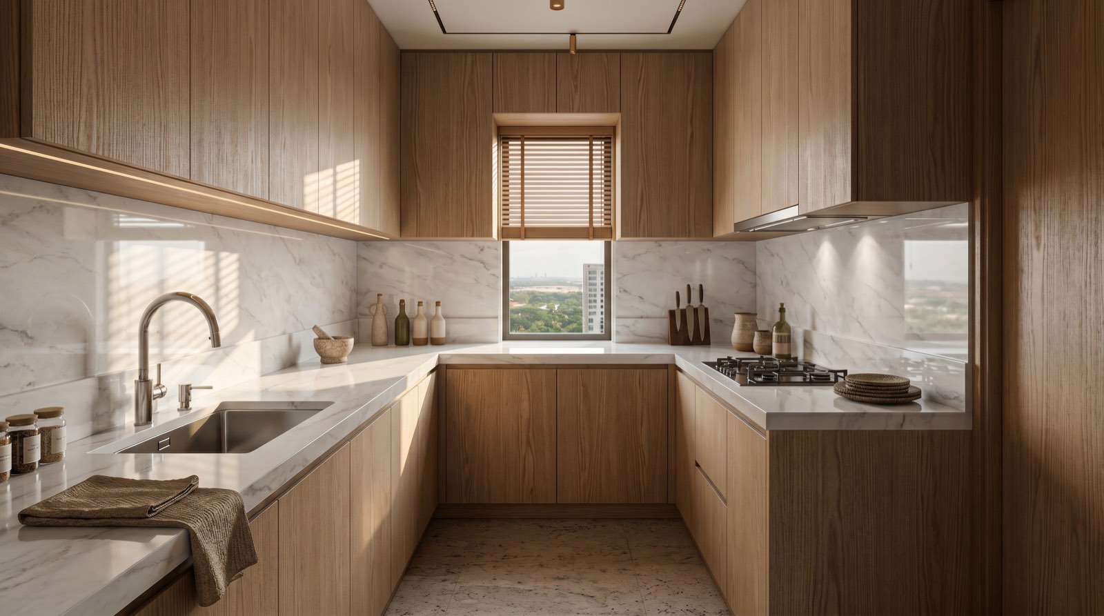 Wet kitchen at Four Seasons Residence Bangalore