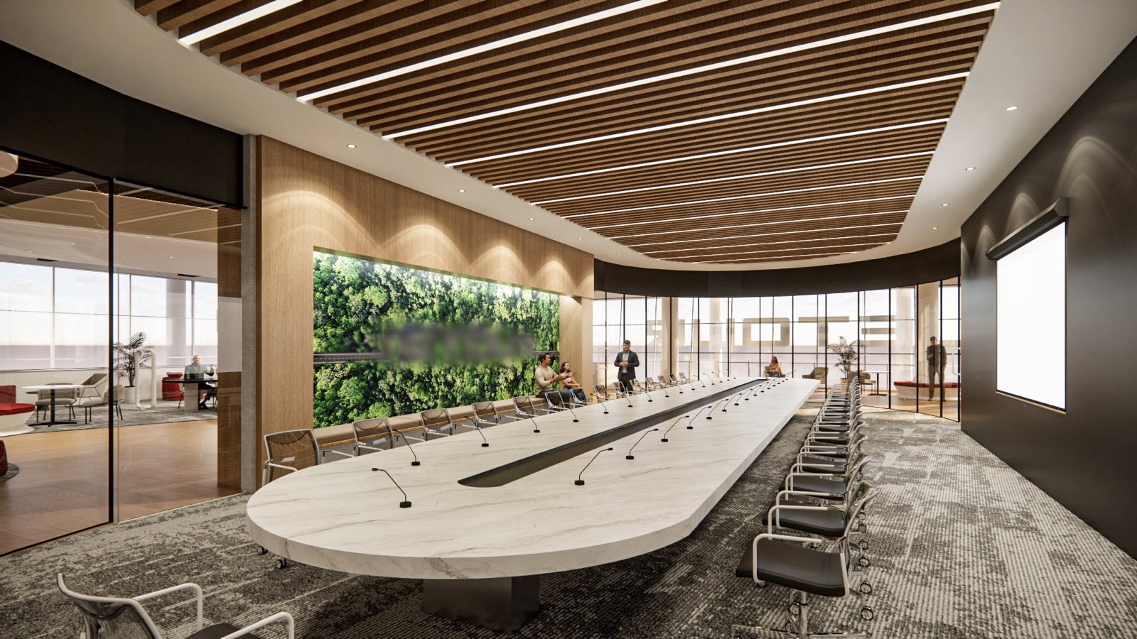 Interior at the Glenmarie Office fit-out