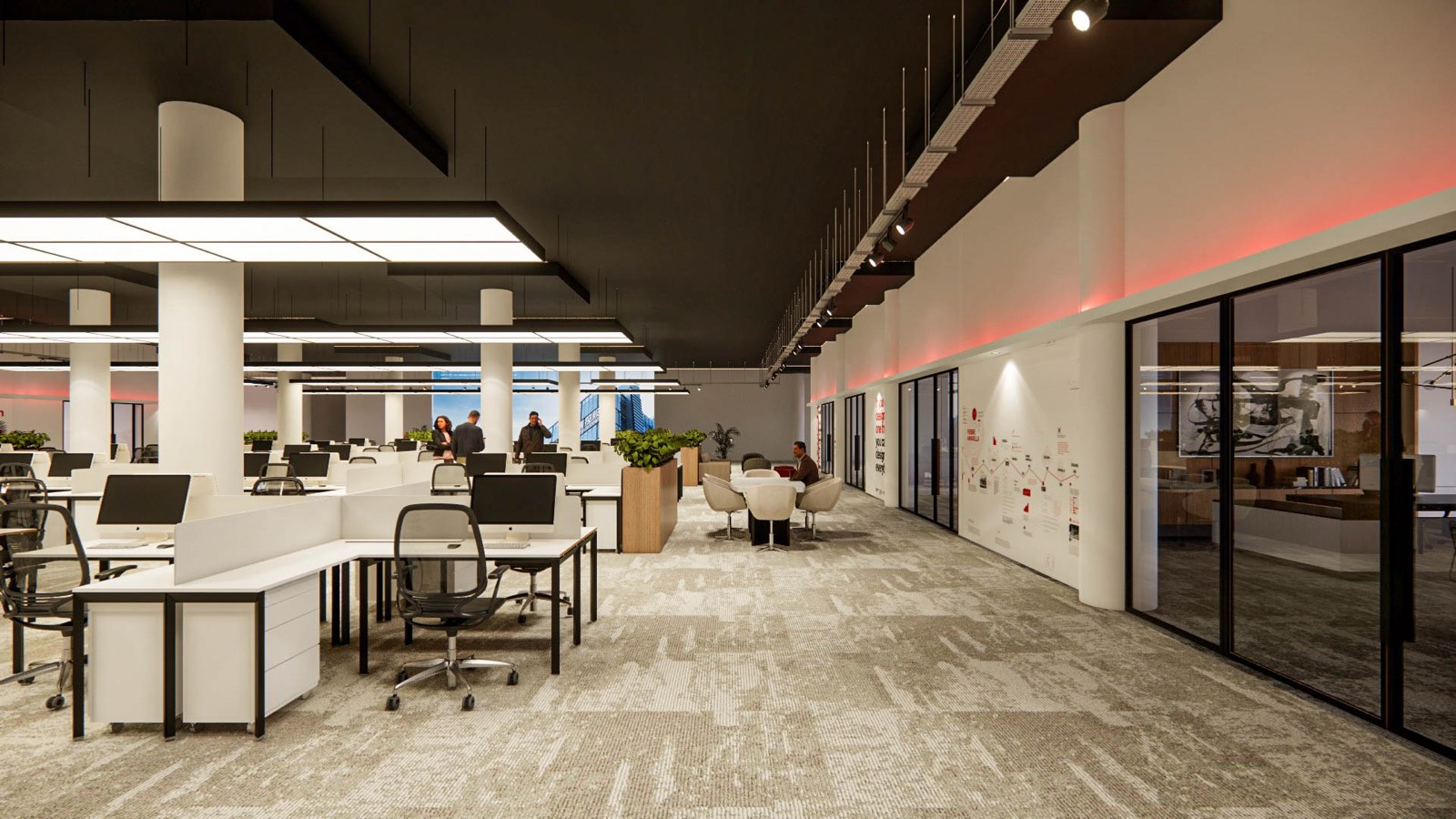 Interior at the Glenmarie Office fit-out