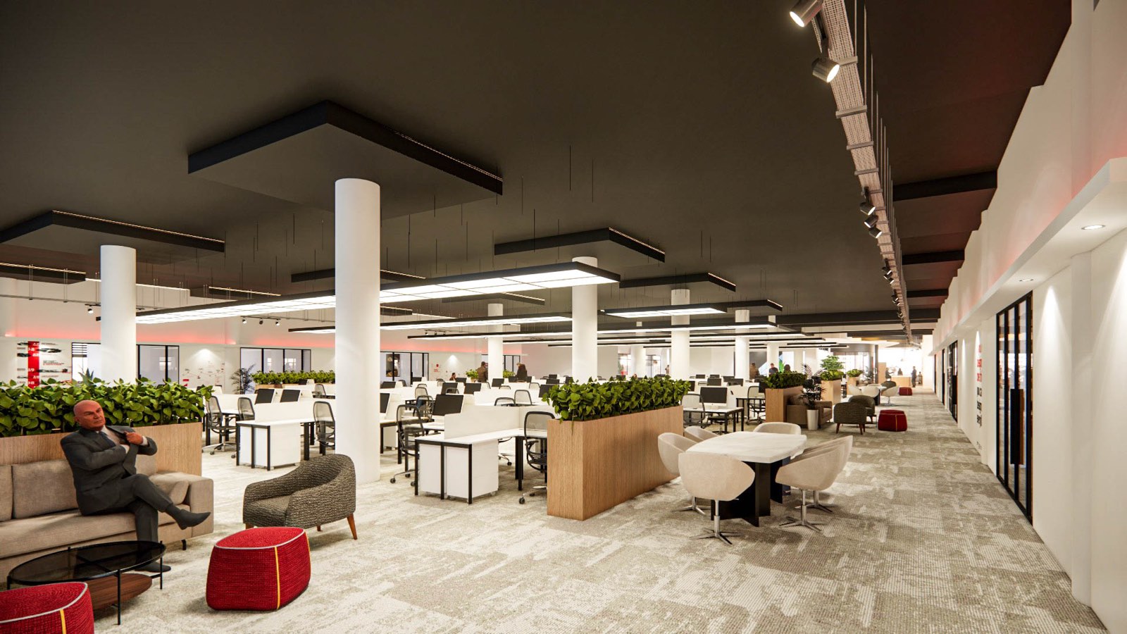 Interior at the Glenmarie Office fit-out
