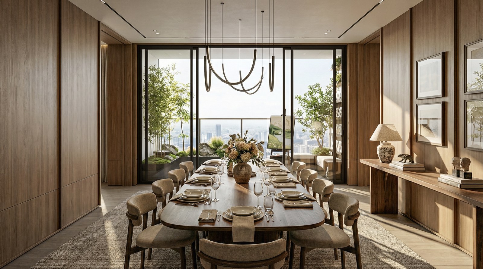 Dining room at Embassy Juhu Tower 3