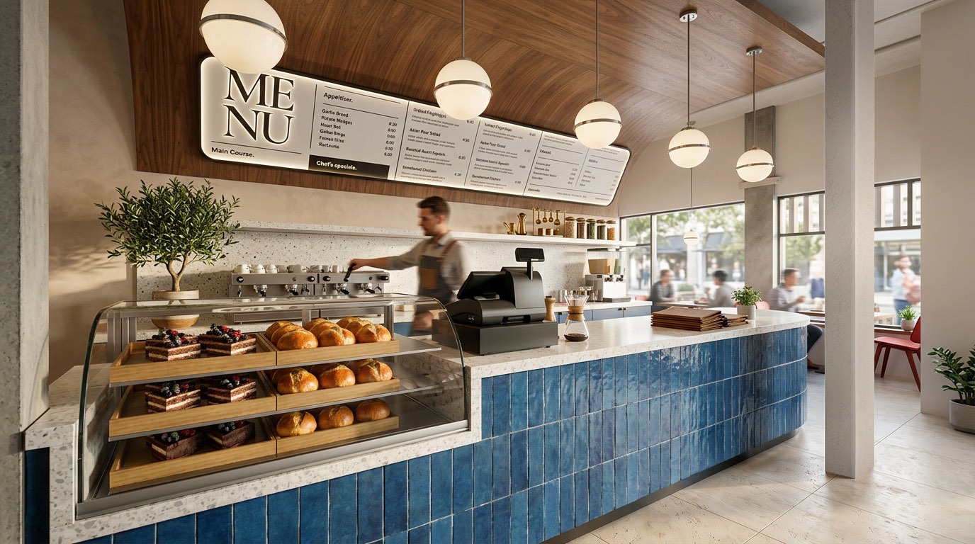 Café counter at the Seri Nilam Sport Center
